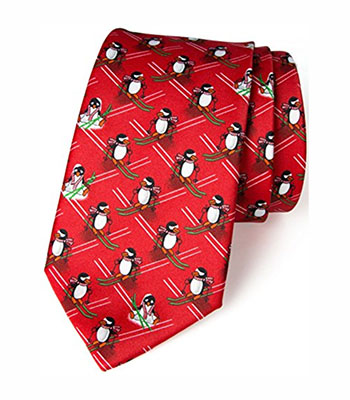 New Luxury Mens Green Red Striped Woven Tie Christmas Colours